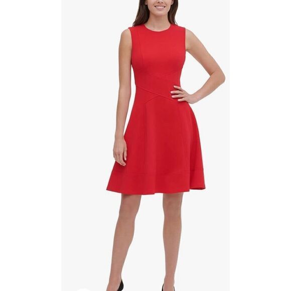 Tommy Hilfiger Women's Fit and Flare Dress - Picture 1 of 11